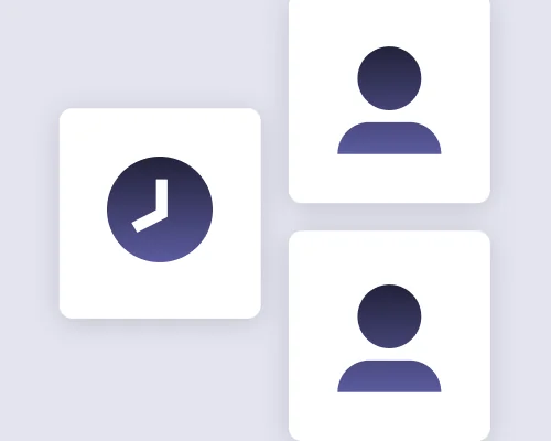 Illustration representing time saved on account prep.